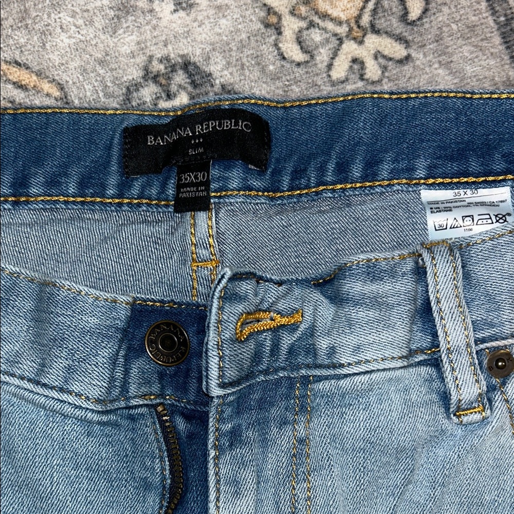 Banana Republic Men's Light Blue Slim Jeans